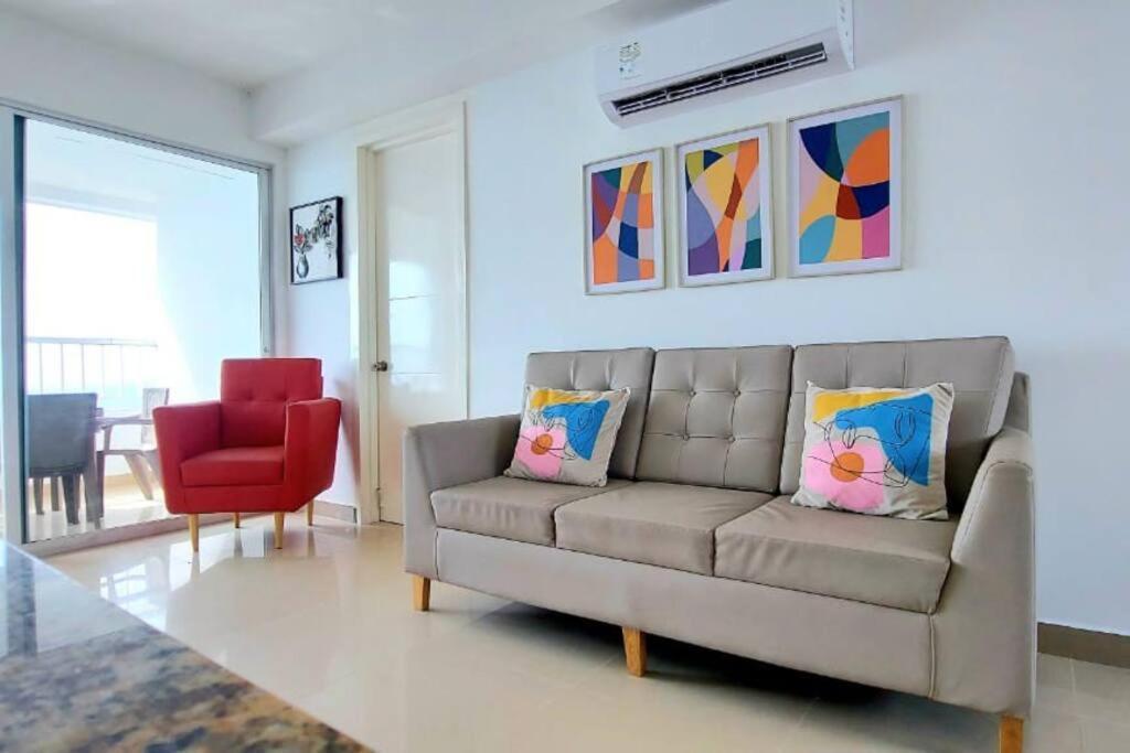 Hermoso Apartamento Vista Al Mar. Edf Palmetto 1 . Cartagena  Exterior foto